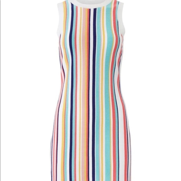 525 America Multicolor Striped Sleeveless Sweater Dress – Size S - Picture 10 of 11